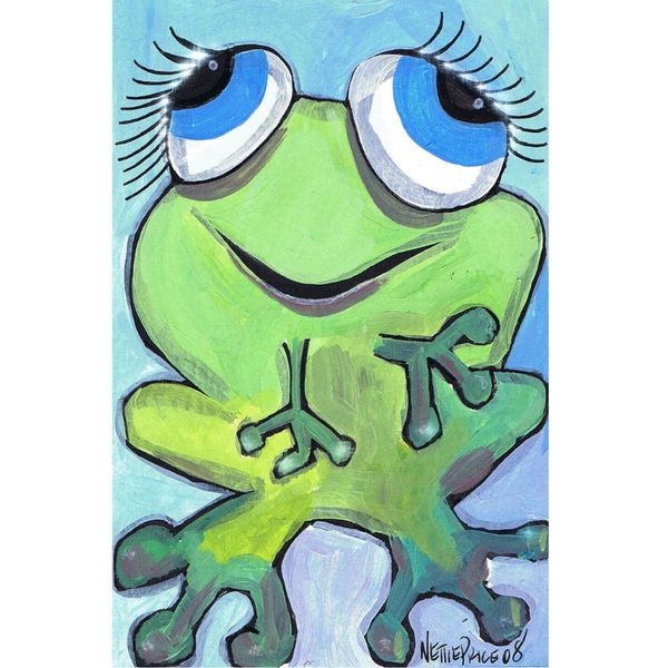 Ugly Frog Sparkling Art Print