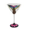 Sparkling Mertini Mermaid Martini Set of 4 Hand Painted Glassware