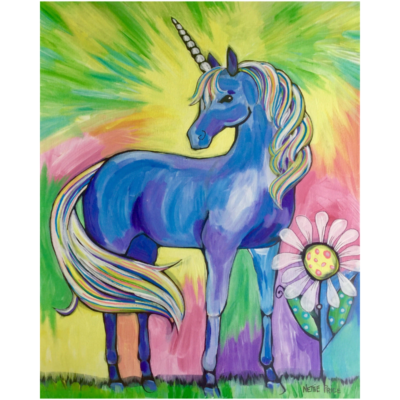 Magical Unicorn Sparkling Art Print